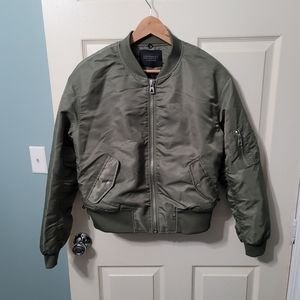 Eleven Paris‎ LA Collection JUXY Green Corset Bomber Jacket Women's M NWOT